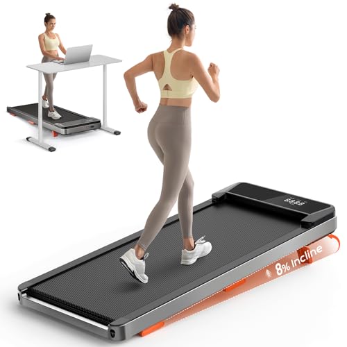 Sperax Walking Pad with Incline, Under Desk Treadmills for Home